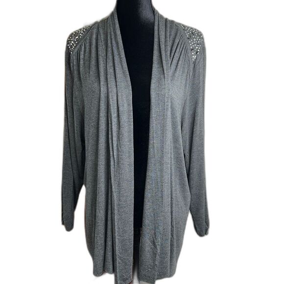 French Blue | Embellished Cardigan | Size 2X - Picture 1 of 10